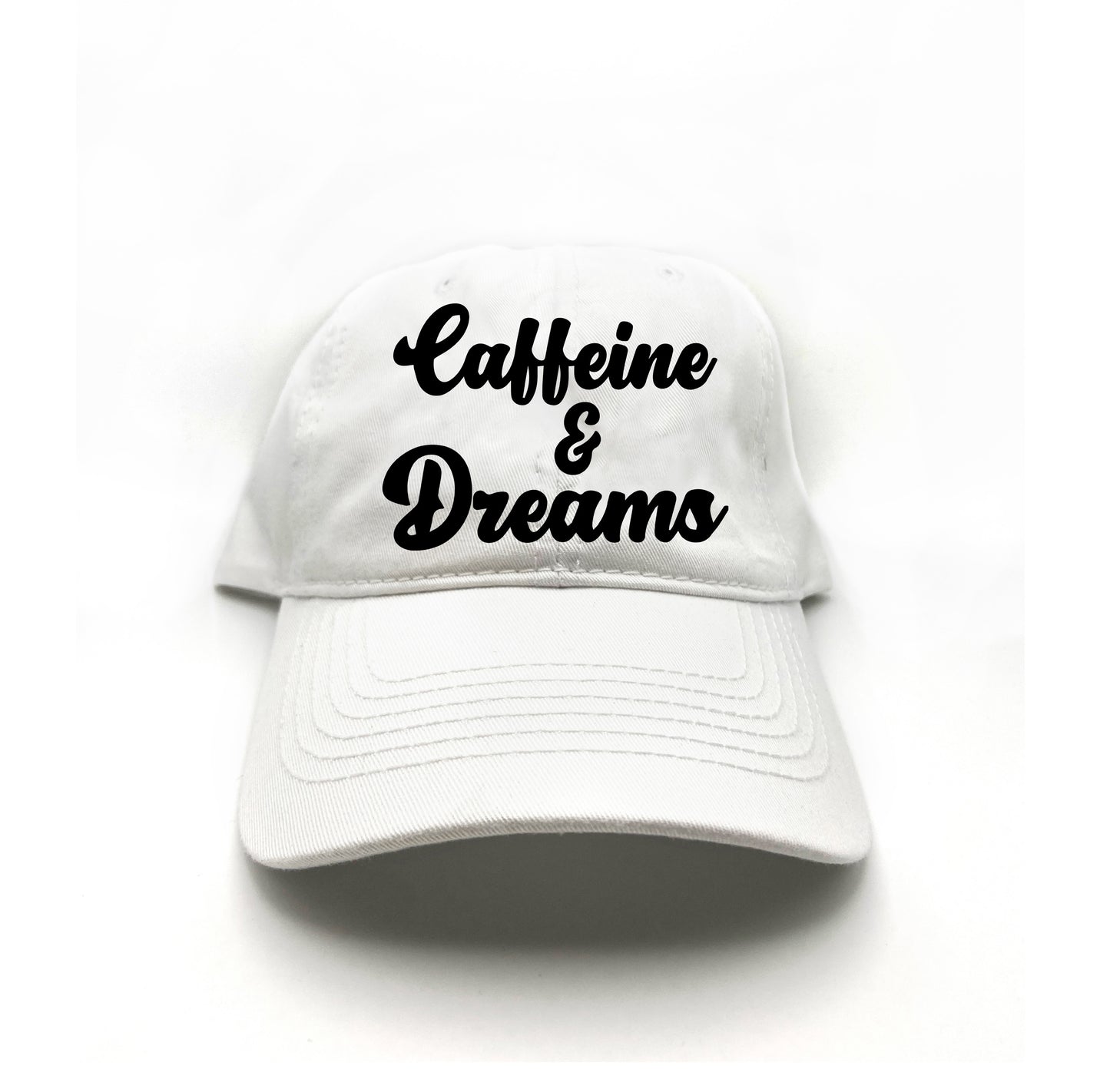 Caffeine & Dreams Black Dad Hat