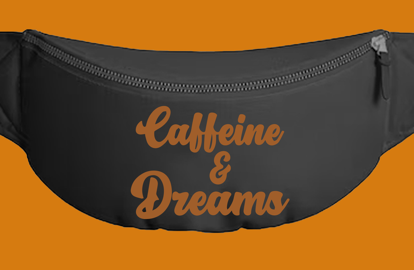 Caffeine & Dreams Brown Fanny Pack