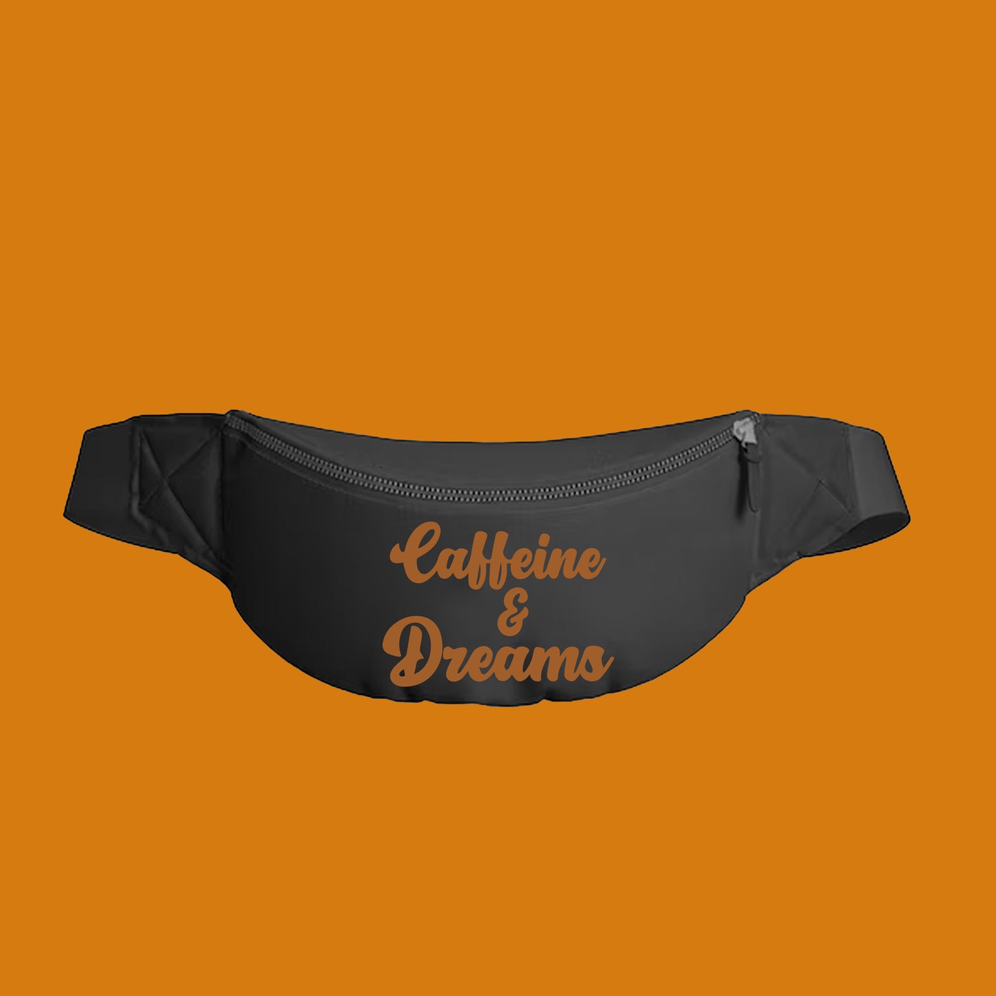 Caffeine & Dreams Brown Fanny Pack
