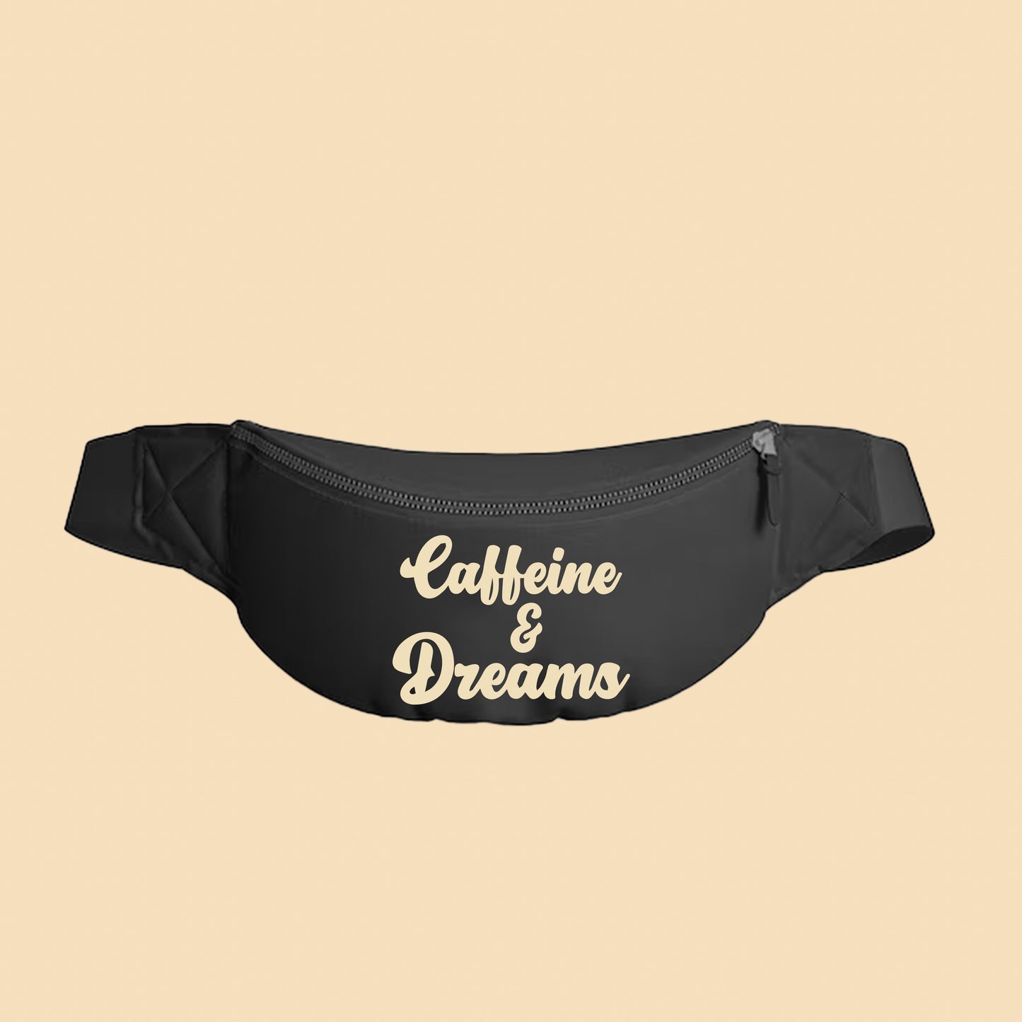 Caffeine & Dreams Cream Fanny Pack