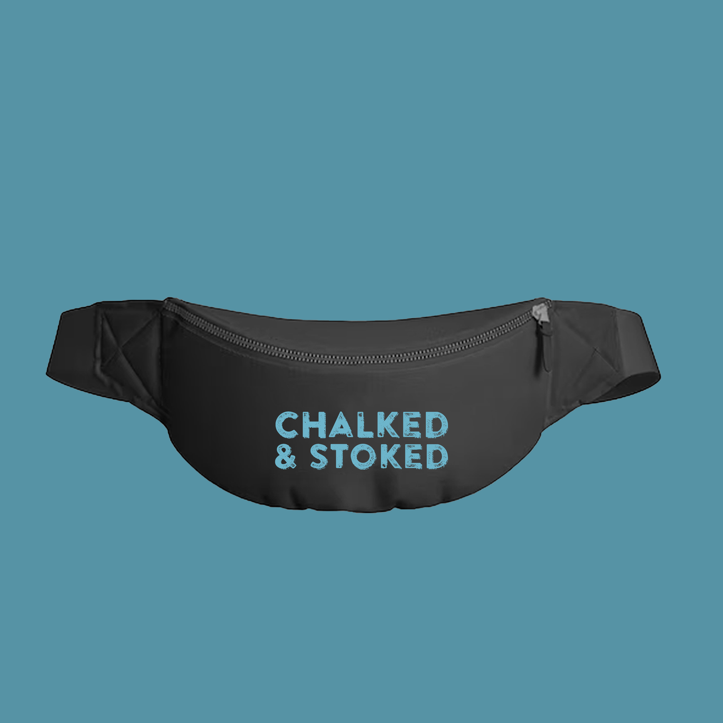 "Chalked & Stoked" Sky Blue Fanny Pack