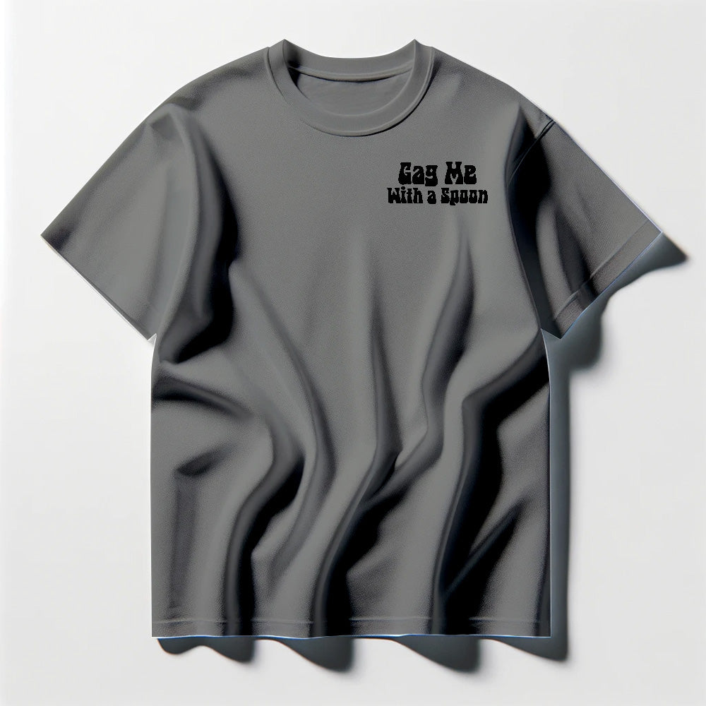 Gag Me With A Spoon Black Tee Shirt