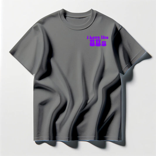 I Love the 80s Purple Tee Shirt