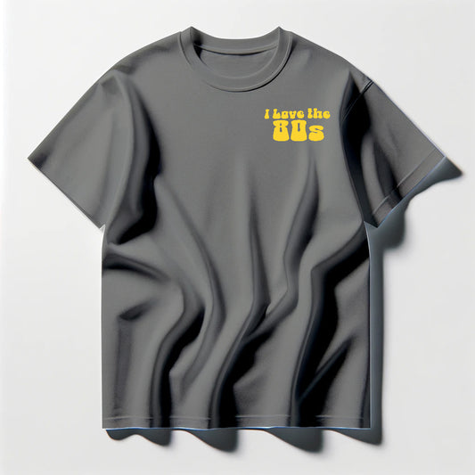 I Love the 80s Yellow Tee Shirt