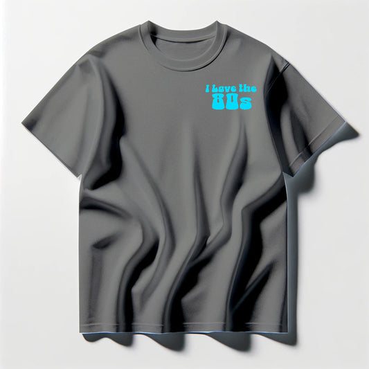 I Love the 80s Cyan Tee Shirt