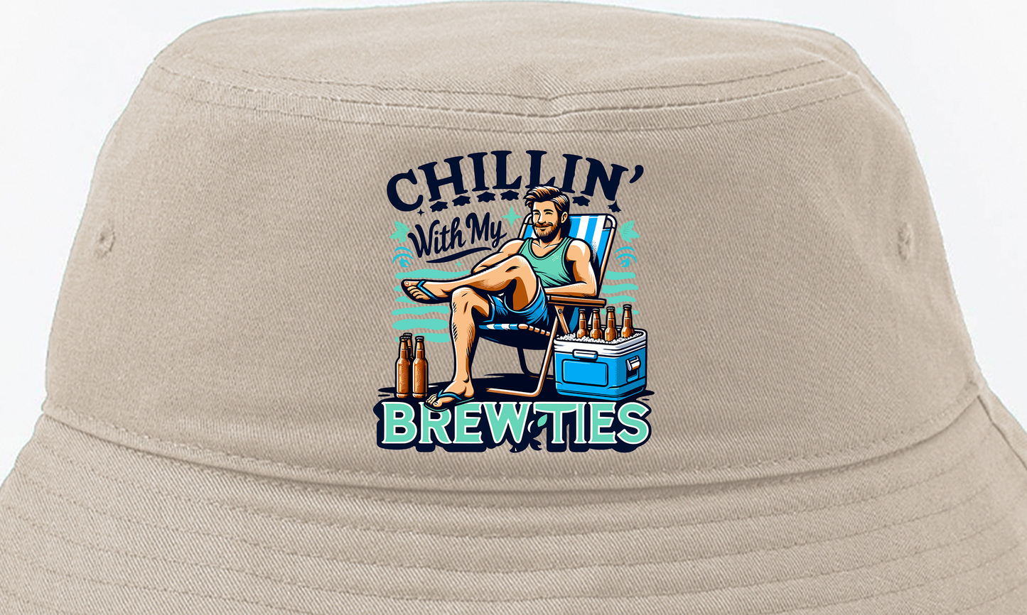 Chillin' With My Brewties Bucket Hat