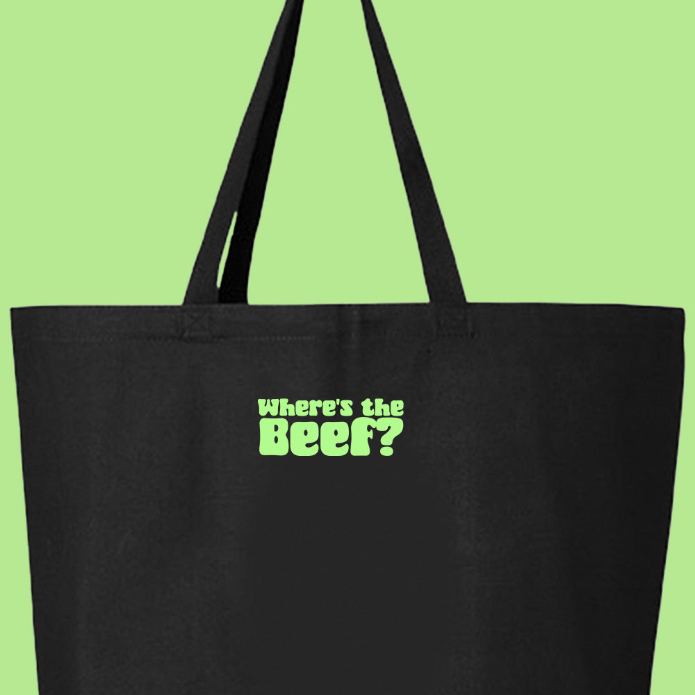 Where's the Beef? Green Tote Bag