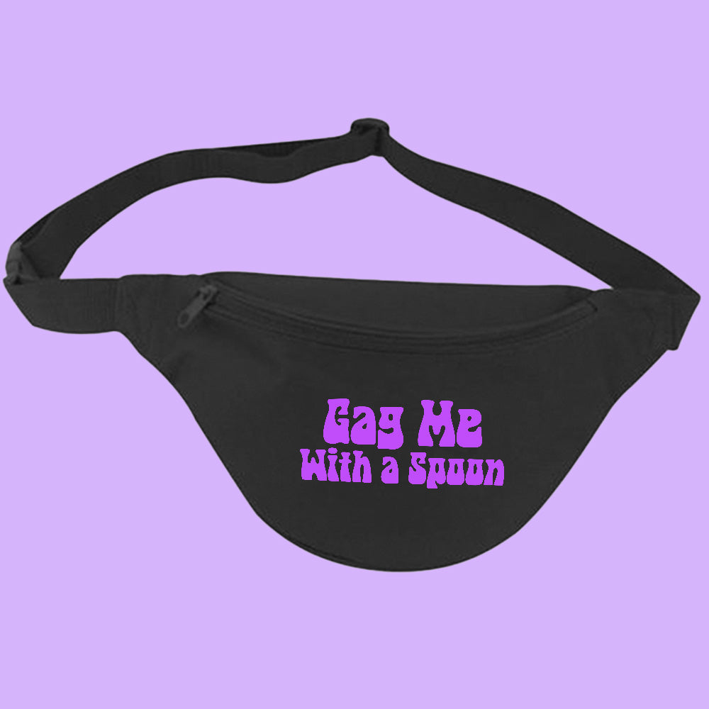 Gag Me With a Spoon Purple Fanny Pack