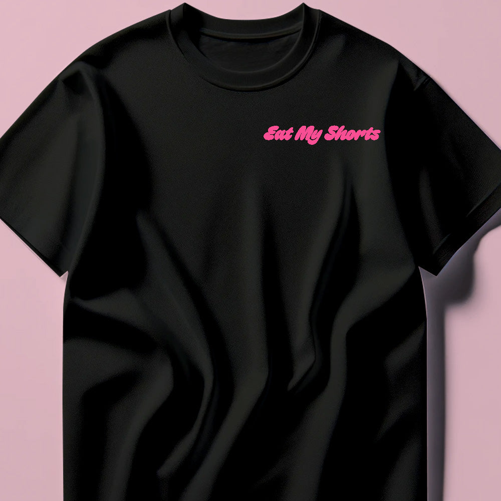 Eat My Shorts Pink Tee Shirt