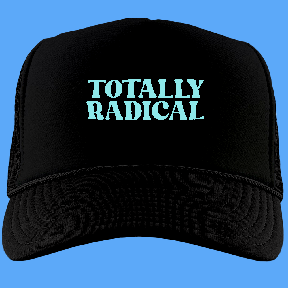 Totally Radical Sky Blue Foam Trucker Hat