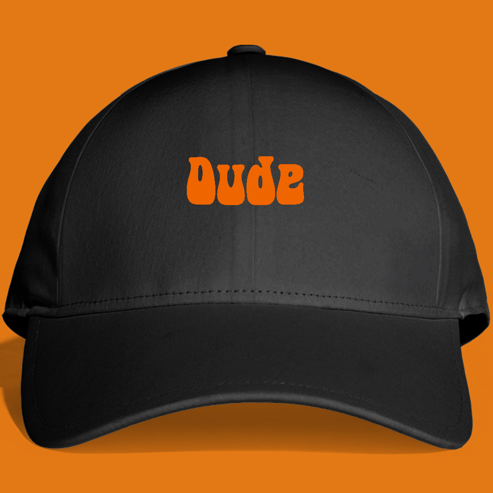 Dude Orange Dad Hat