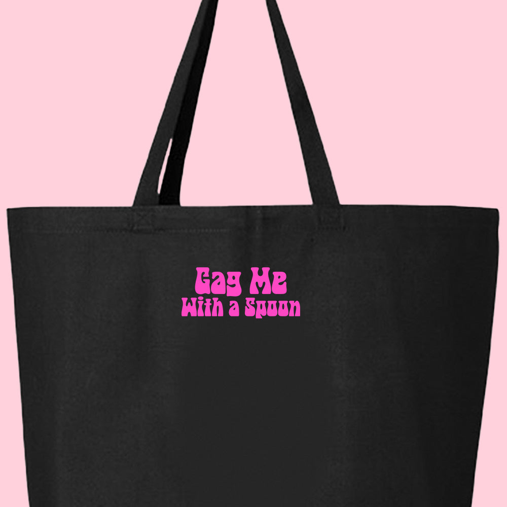 Gag Me With a Spoon Pink Tote Bag