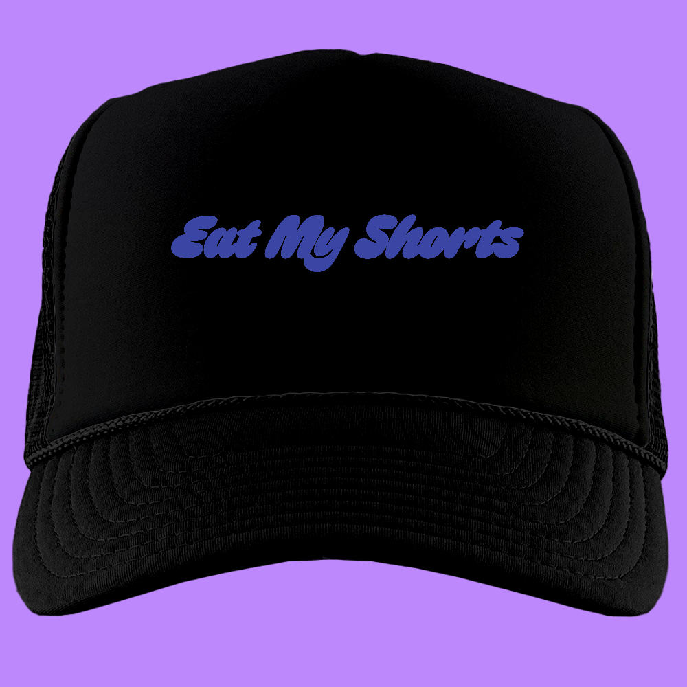 Eat My Shorts Indigo Foam Truckers Hat