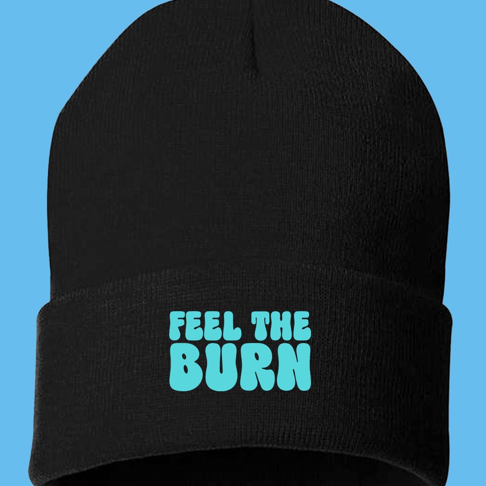 Feel The Burn Black Beanie