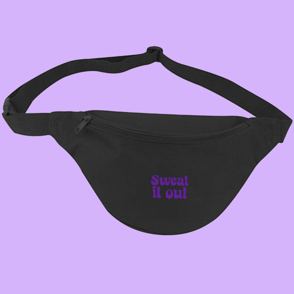 Sweat It Out Purple Fanny Pack