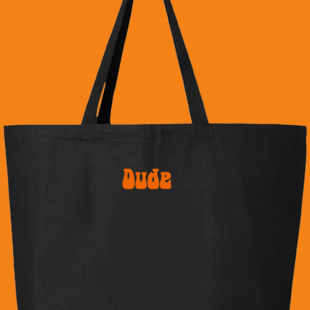 Dude Orange Tote Bag