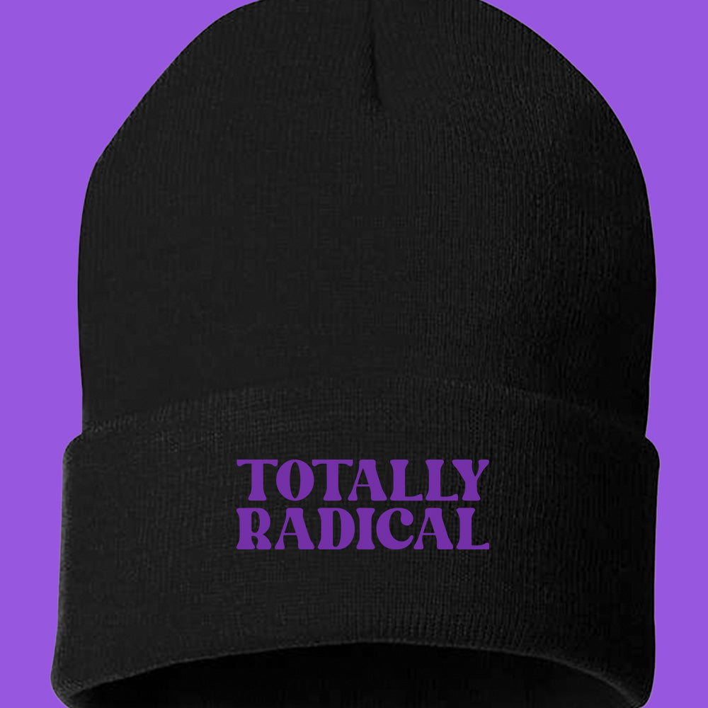 Totally Radical Purple Beanie