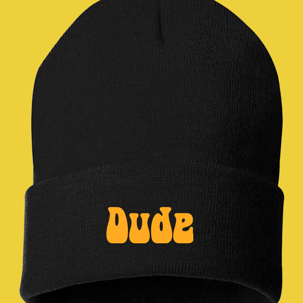 Dude Yellow Beanie