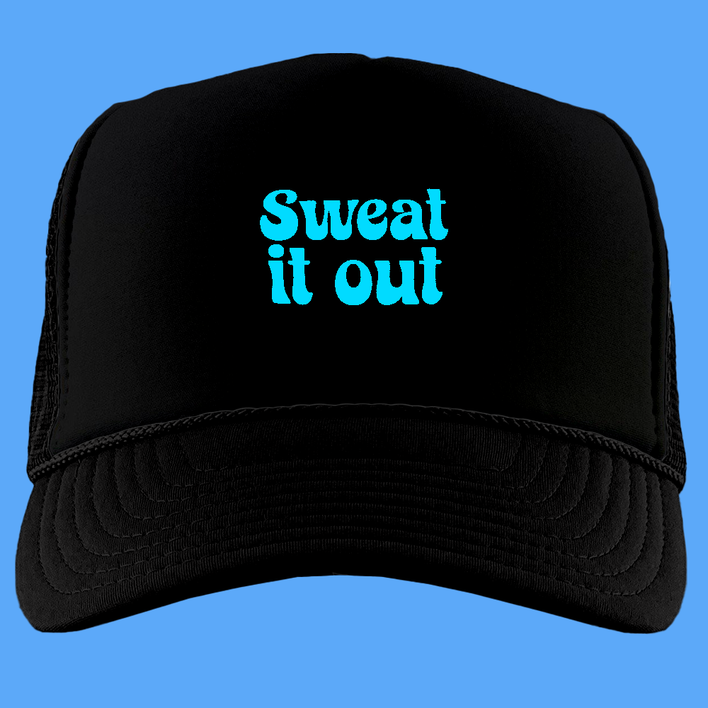 Sweat It Out Black Foam Trucker Hat