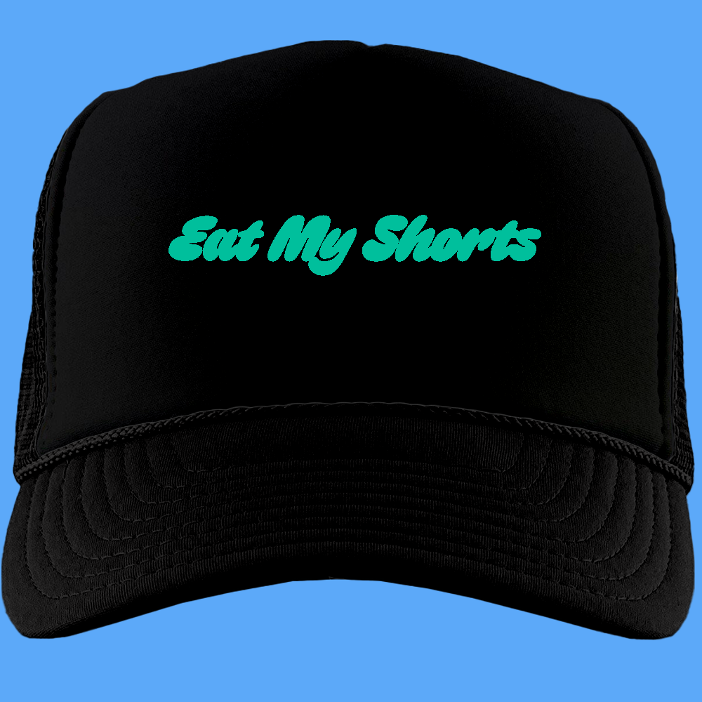 Eat My Shorts Green Foam Truckers hat