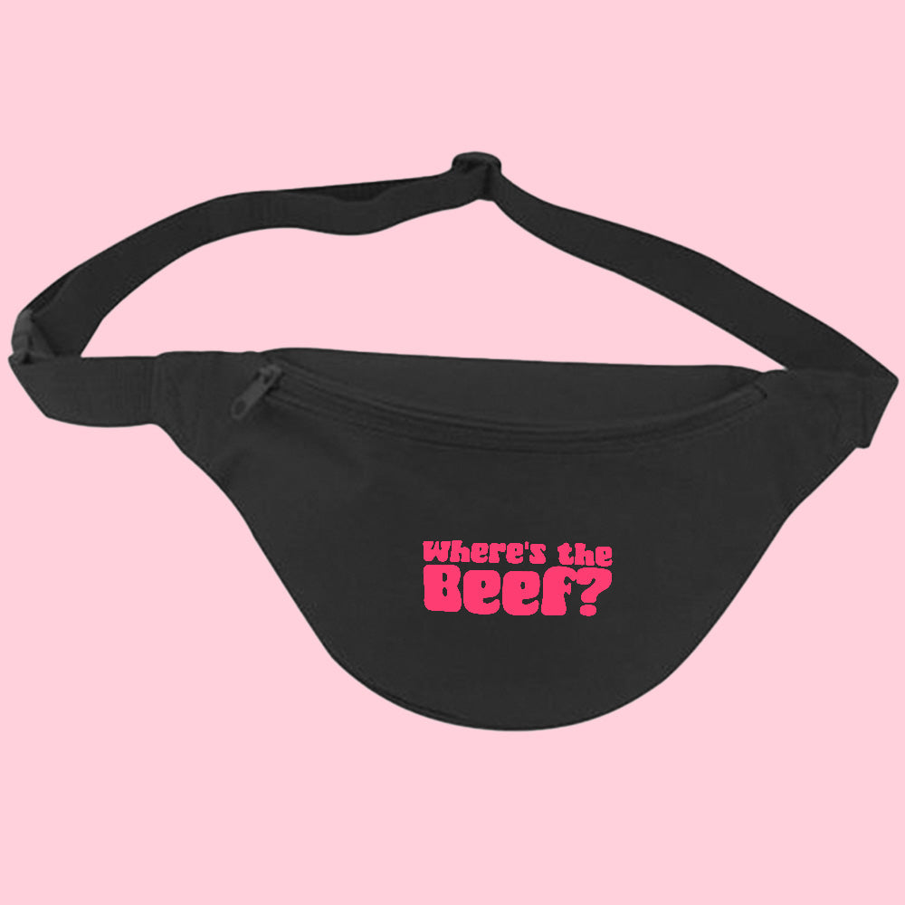 Where's the Beef? Pink Fanny Pack