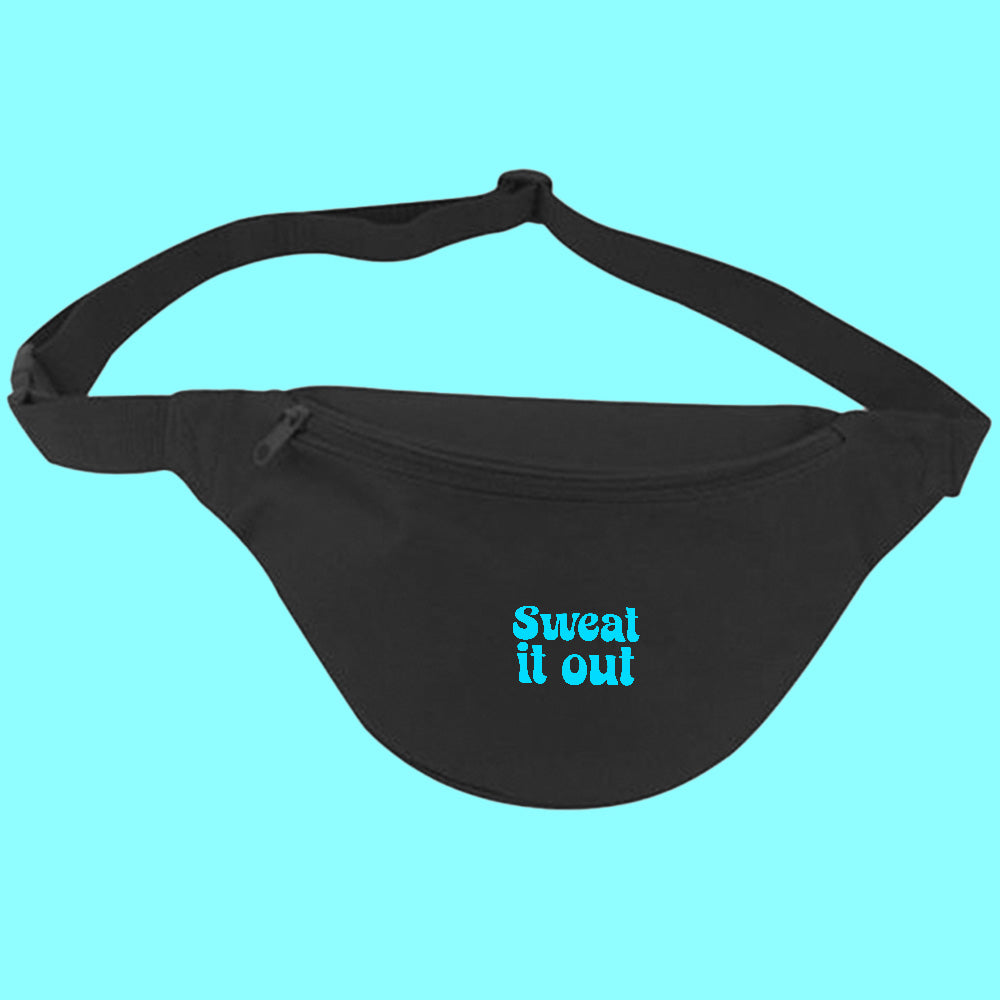 Sweat It Out Cyan Fanny Pack