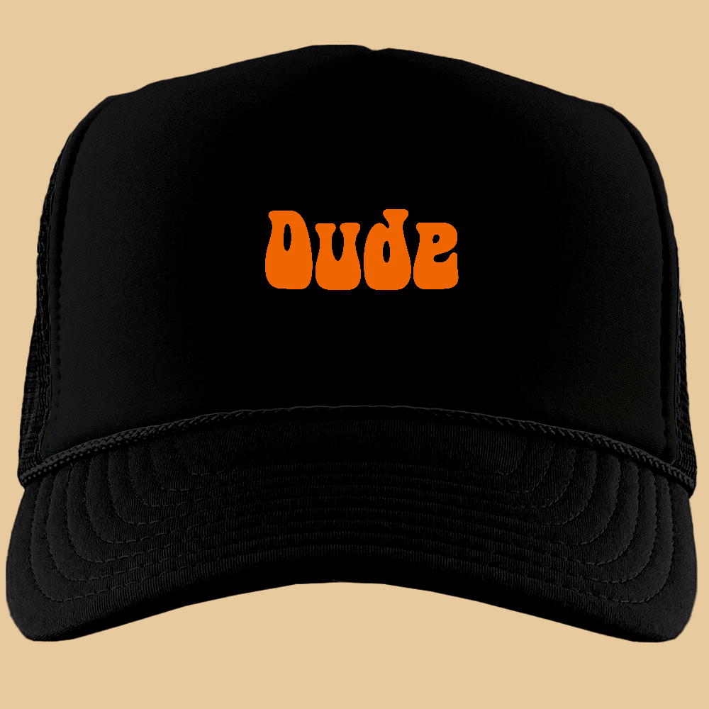 Dude Black Foam Trucker Hat