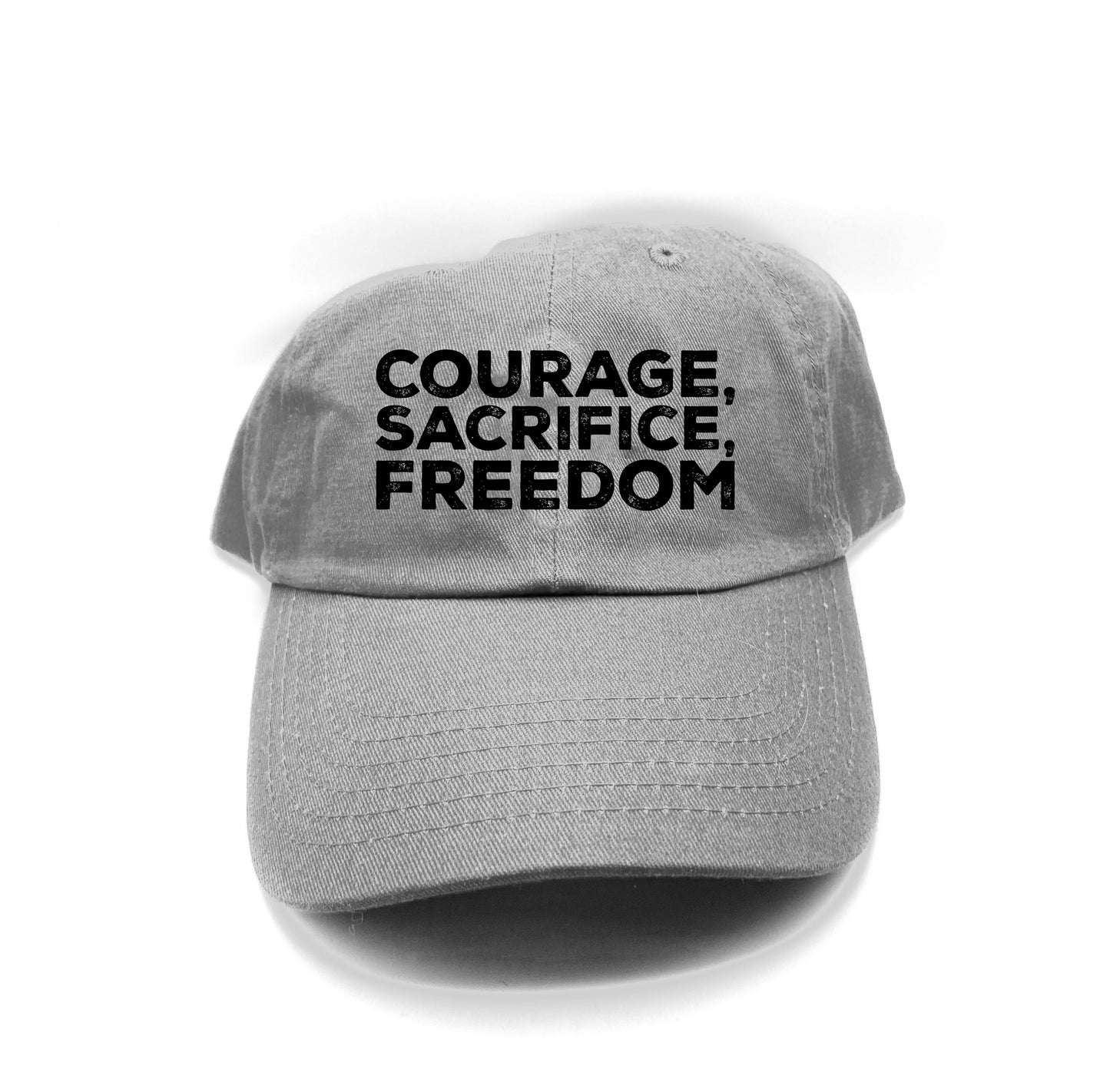 Courage, Sacrifice, Freedom Black Dad Hat