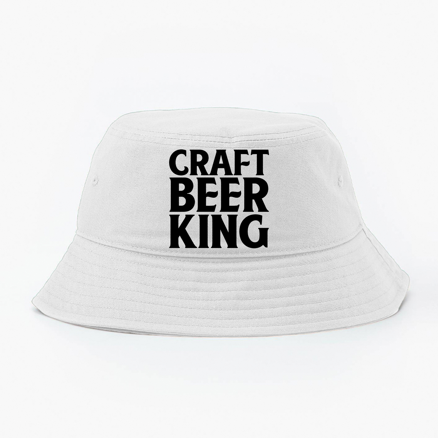 Craft Beer King Black Bucket Hat