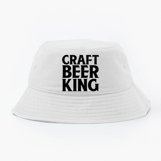 Craft Beer King Black Bucket Hat