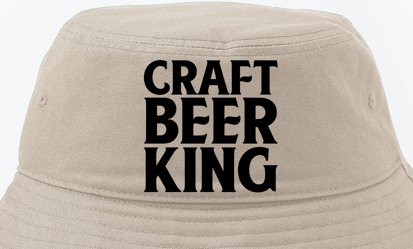 Craft Beer King Black Bucket Hat