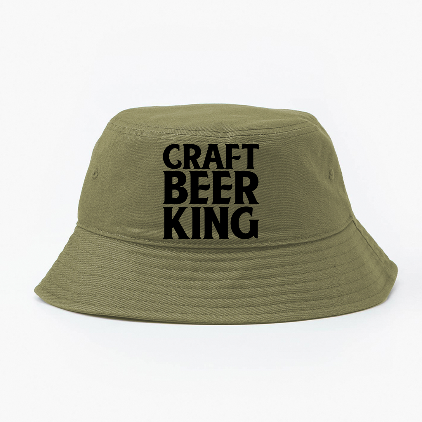 Craft Beer King Black Bucket Hat