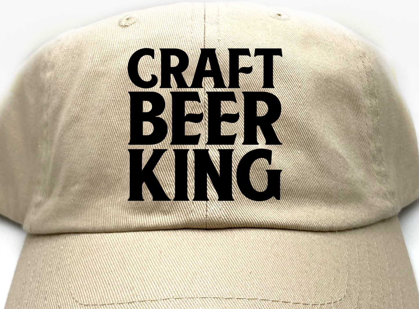Craft Beer King Black Dad Hat