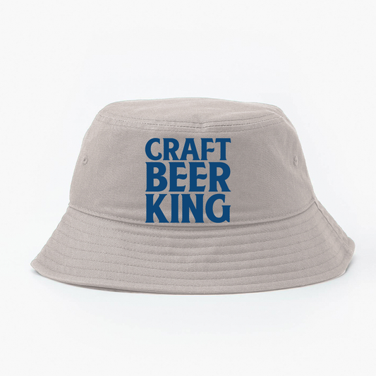 Craft Beer King Blue Bucket Hat