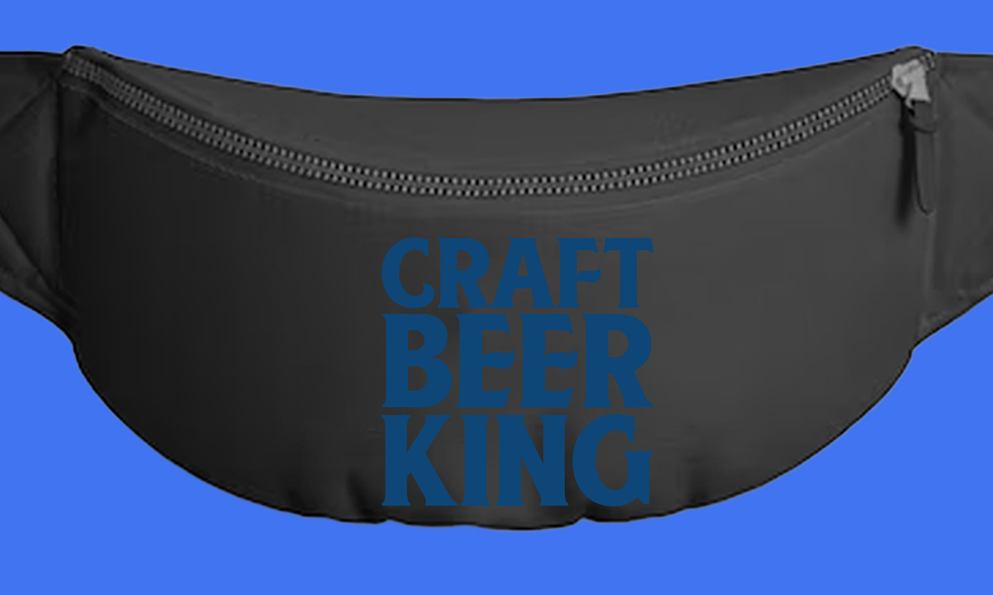 Craft Beer King Blue Fanny Pack
