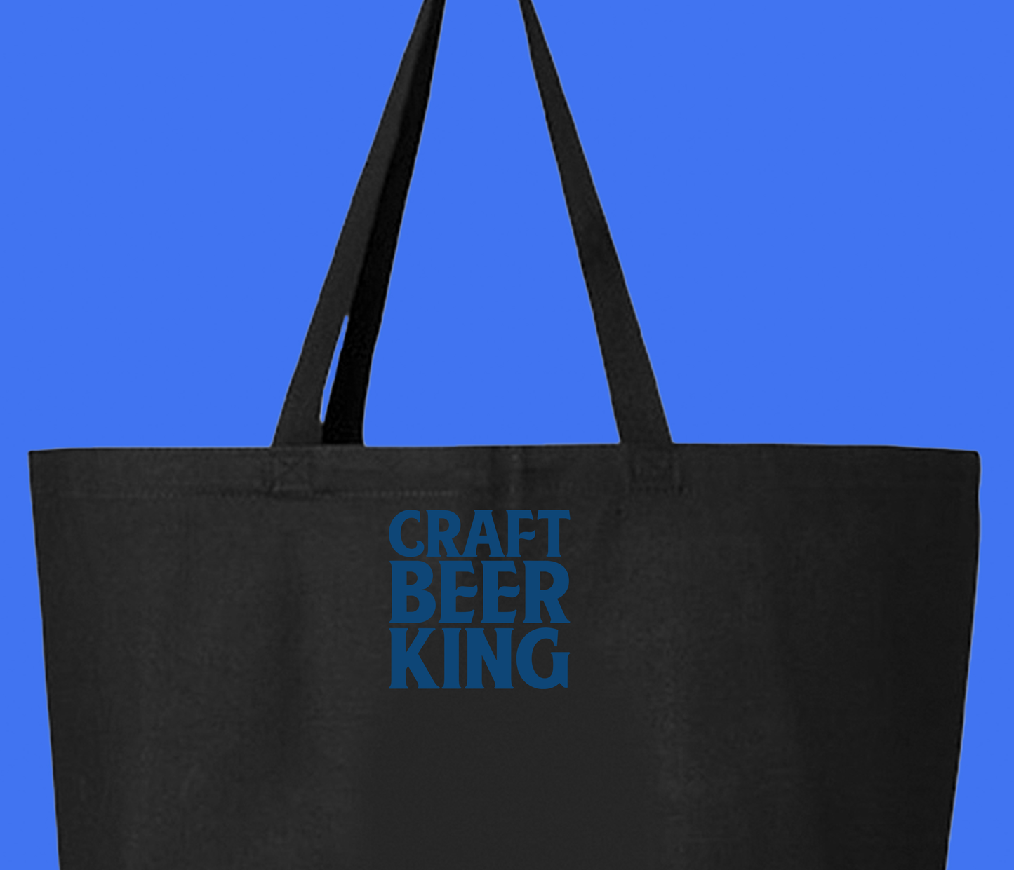 Craft Beer King Blue Tote Bag