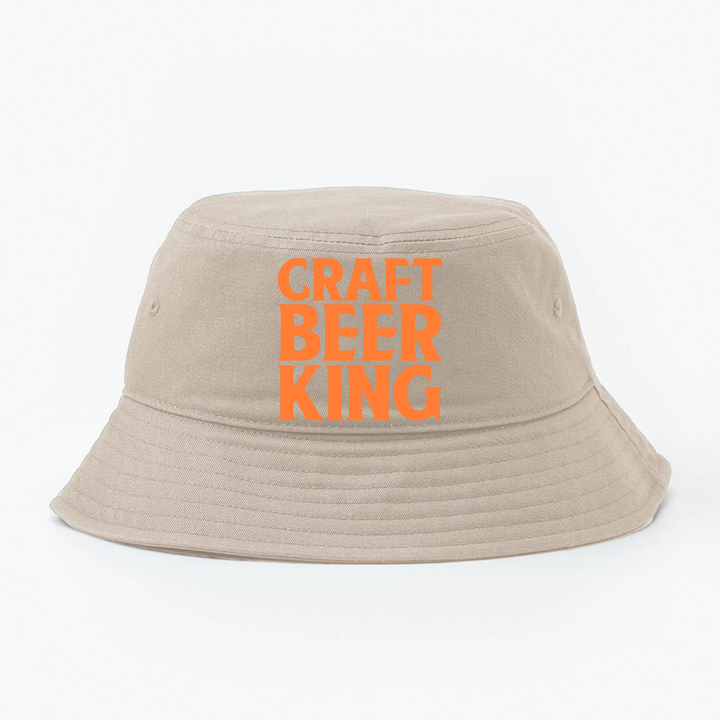 Craft Beer King Orange Bucket Hat