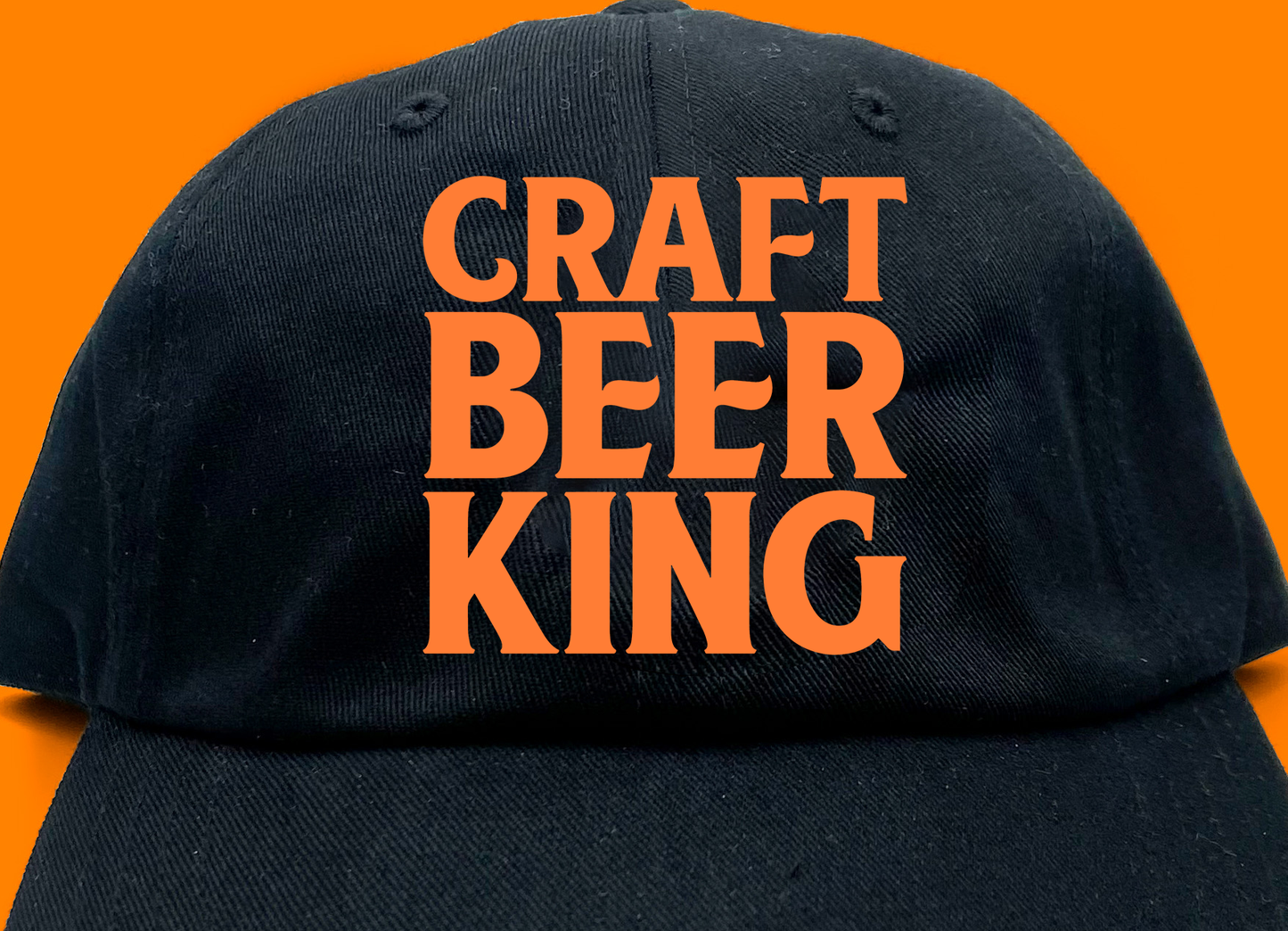 Craft Beer King Orange Dad Hat