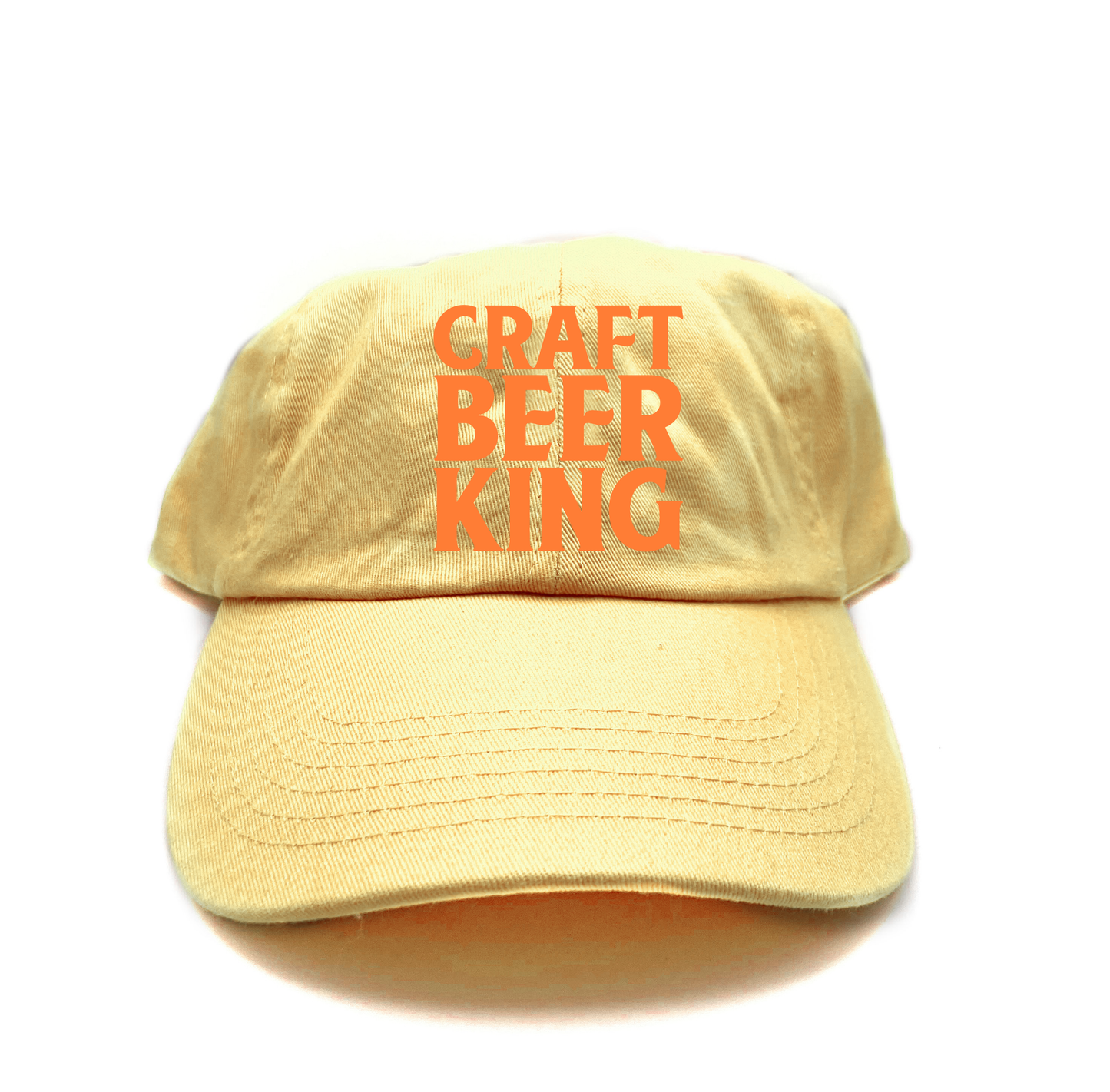 Craft Beer King Orange Dad Hat