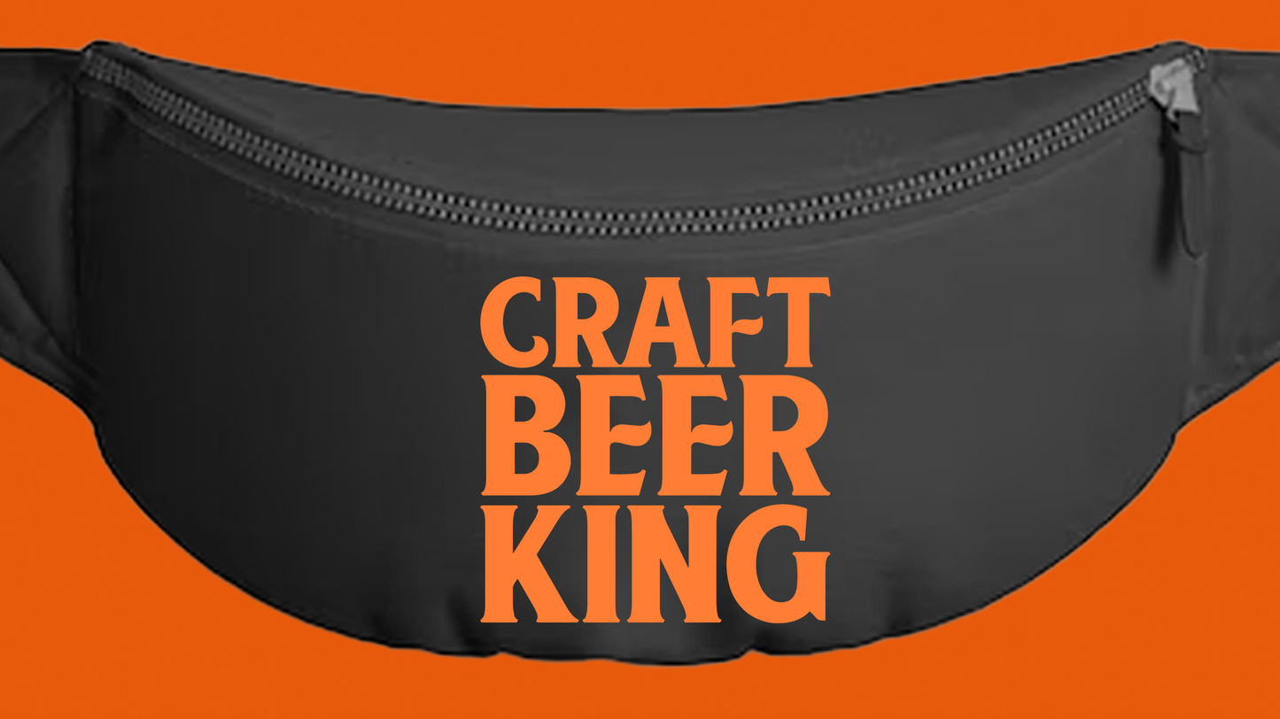 Craft Beer King Orange Fanny Pack