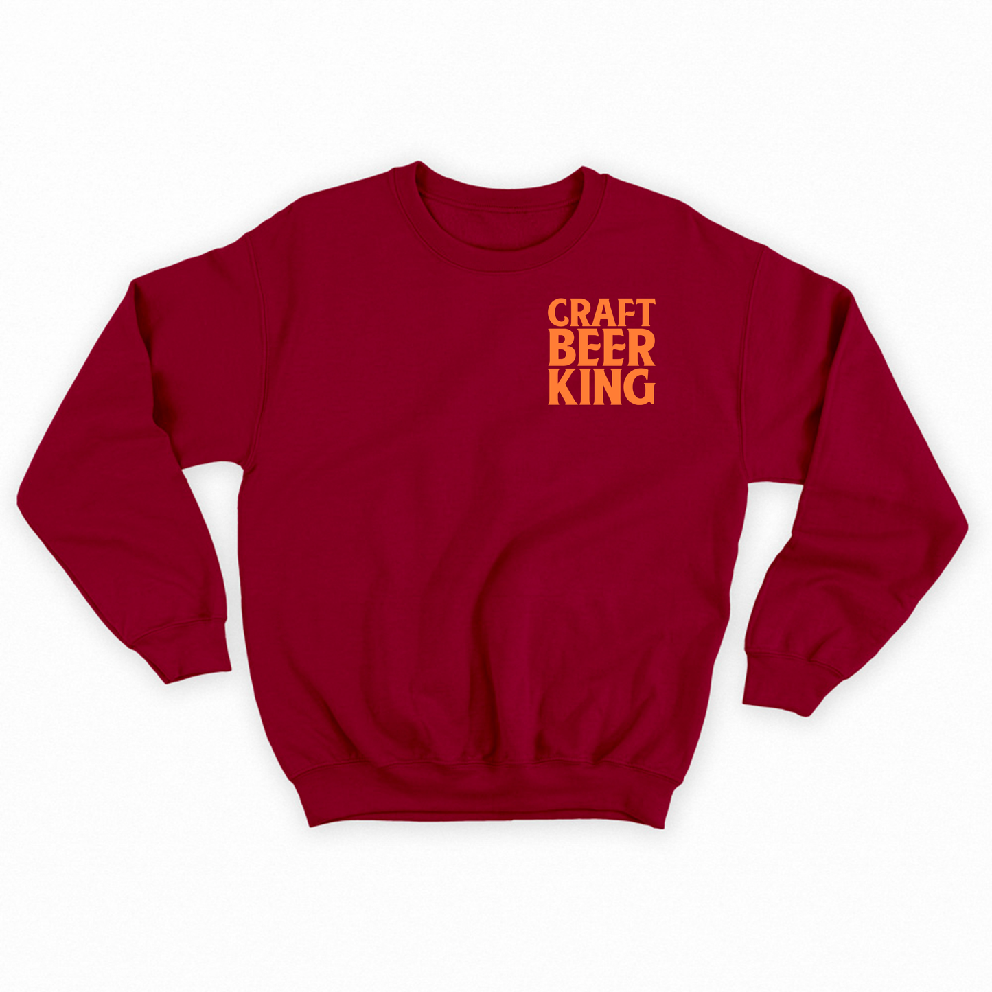 Craft Beer King Orange Sweatshirt