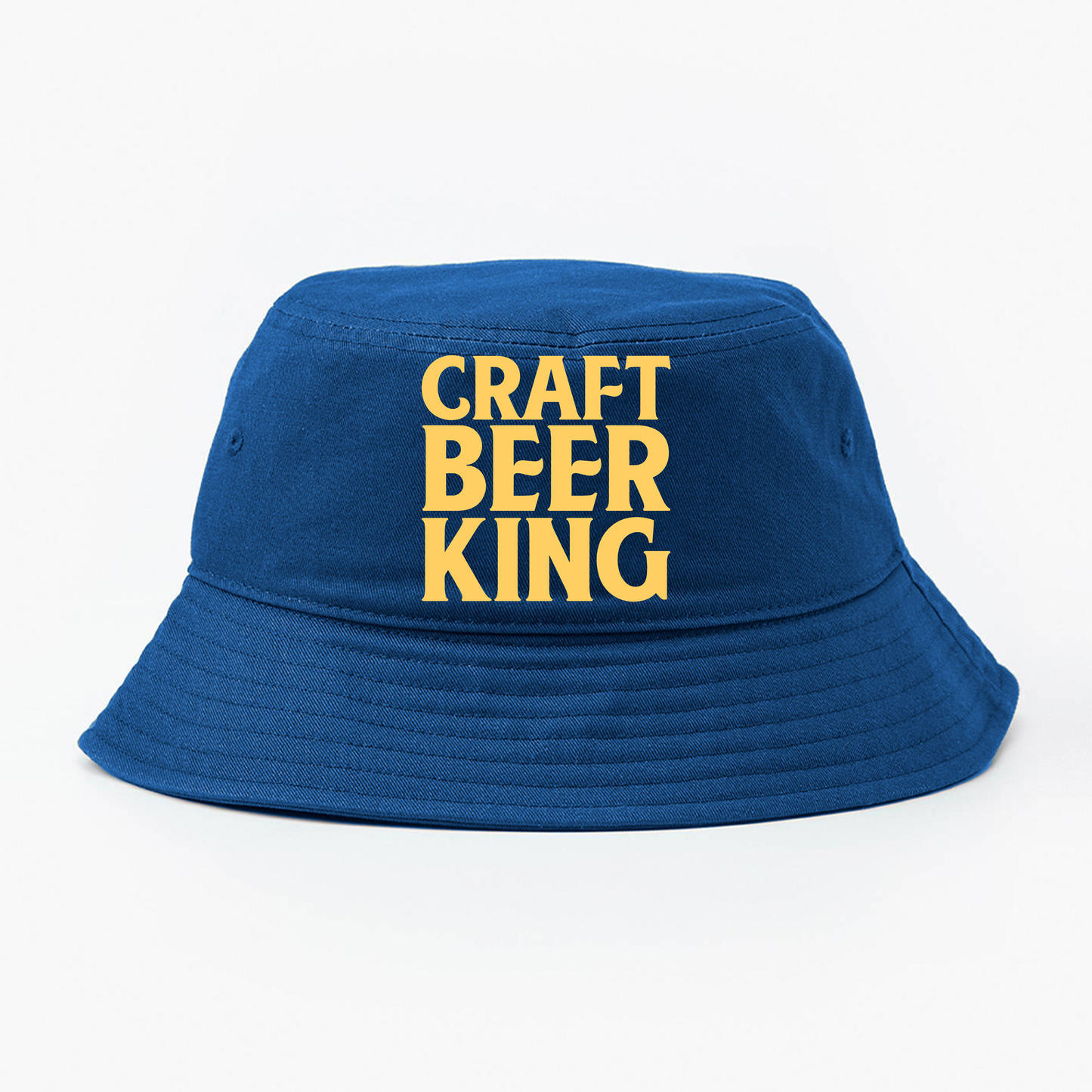 Craft Beer King Yellow Bucket Hat