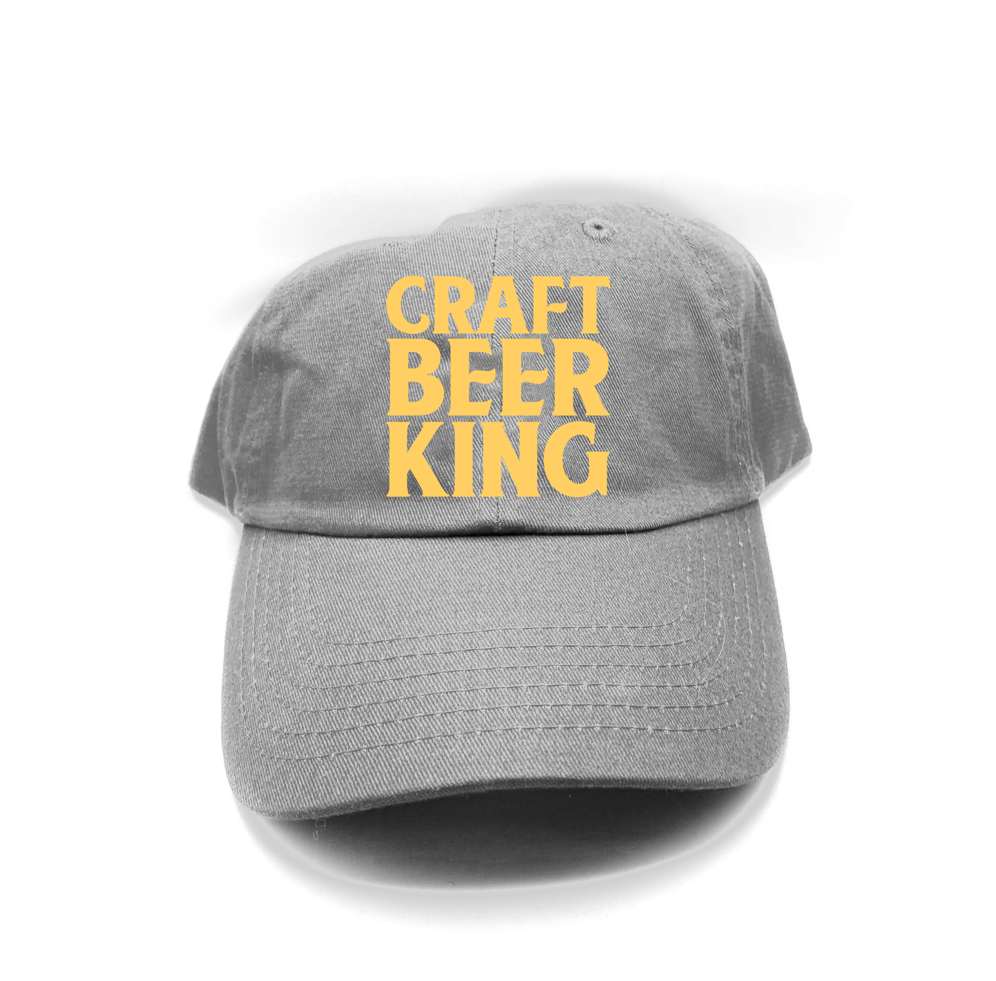 Craft Beer King Yellow Dad Hat