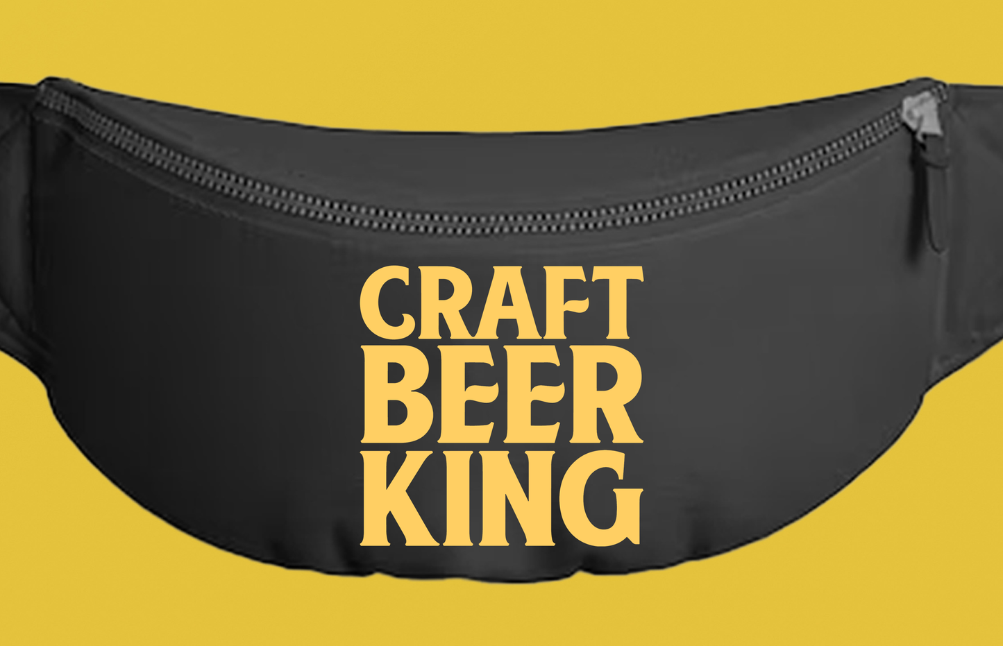 Craft Beer King Yellow Fanny Pack