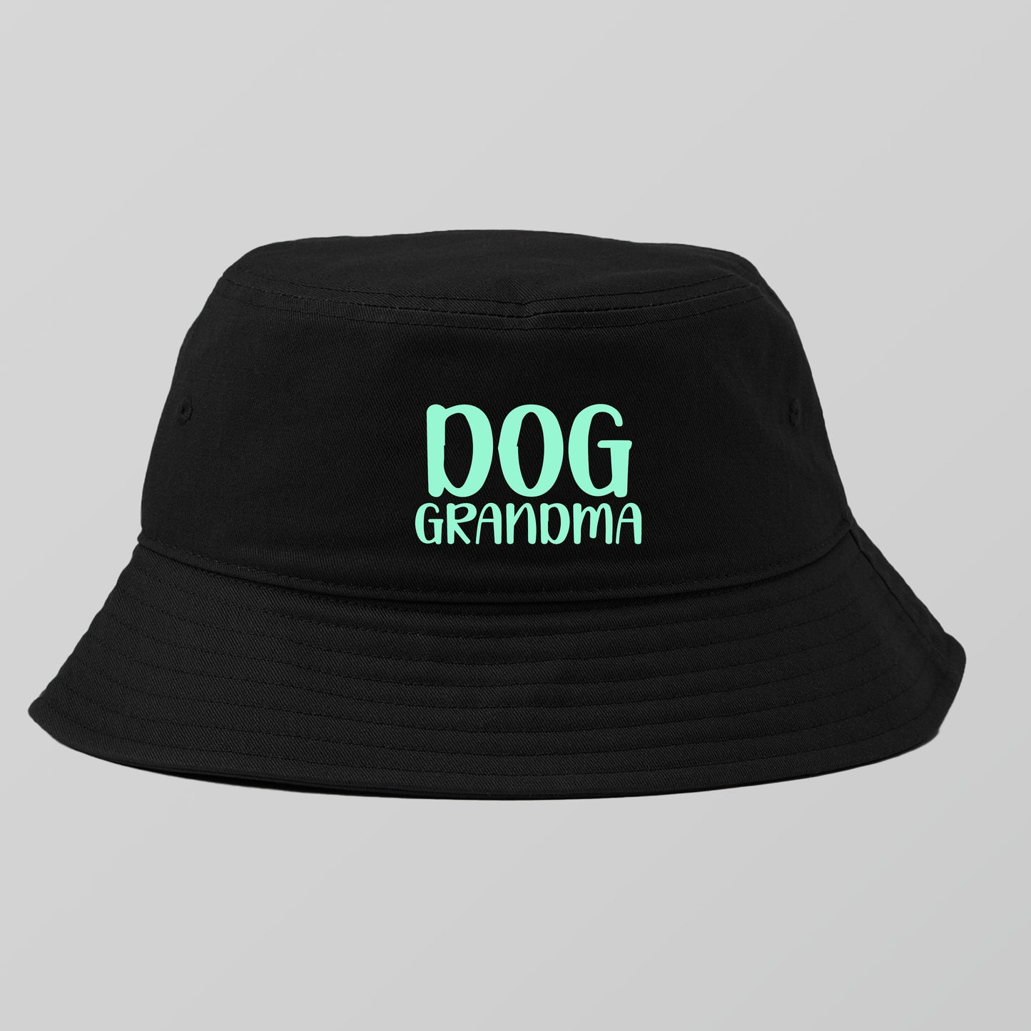 Dog Grandma Black Bucket Hat