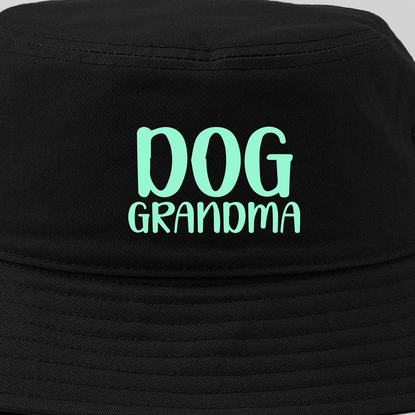 Dog Grandma Black Bucket Hat