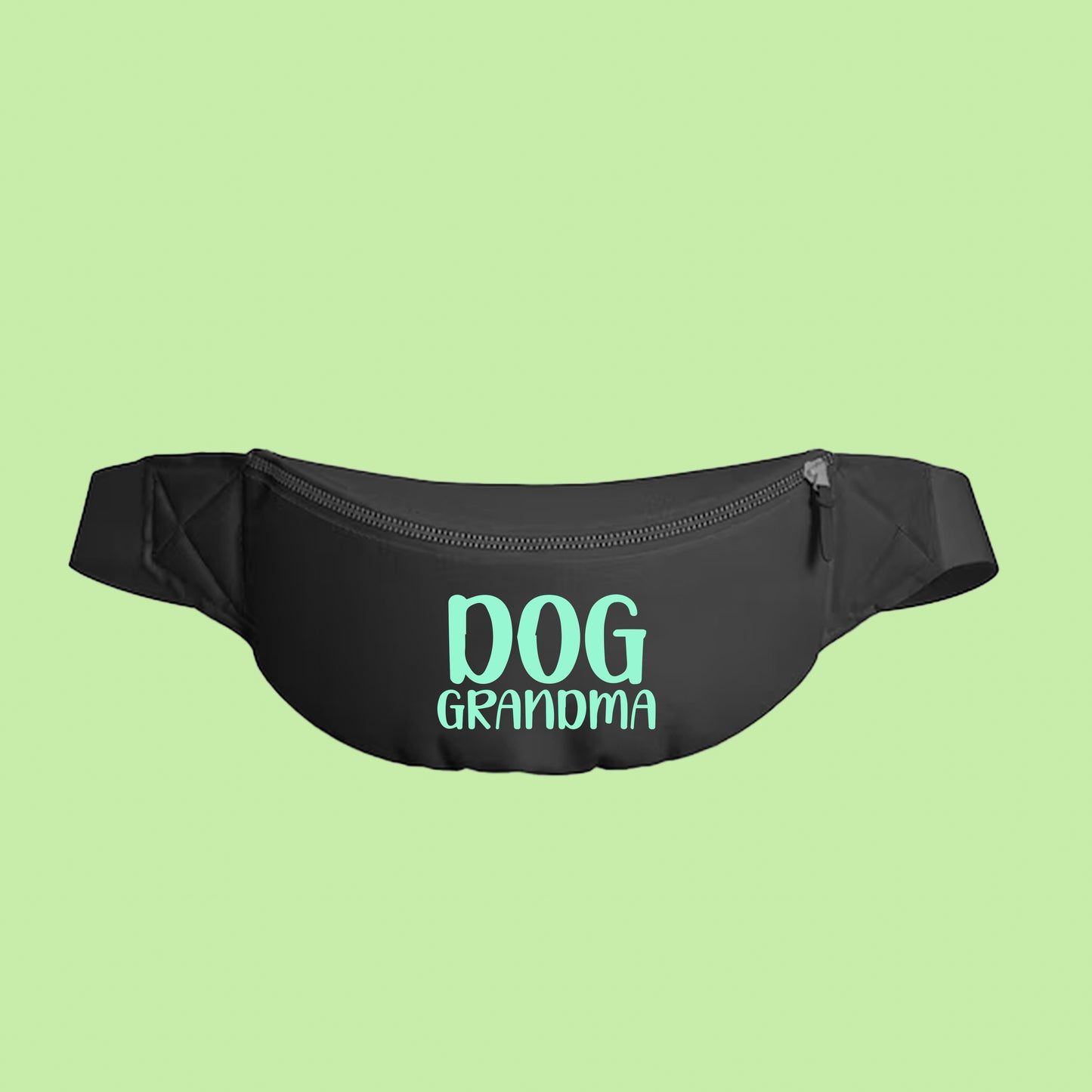 Dog Grandma Light Green Fanny Pack