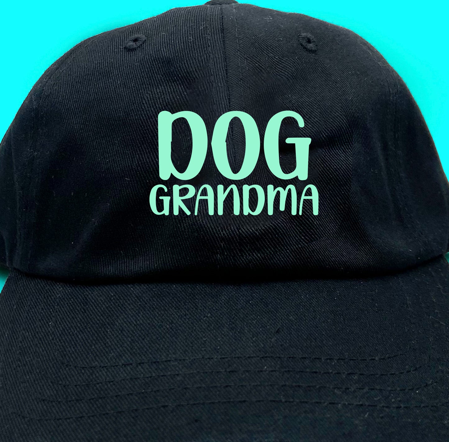 Dog Grandma Light Green Dad Hat