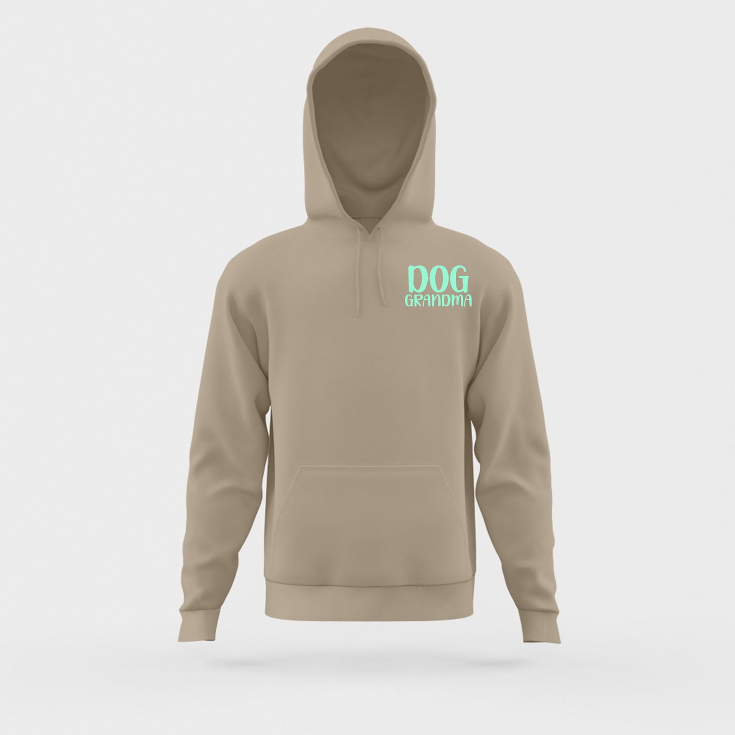 Dog Grandma Light Green Hoodie