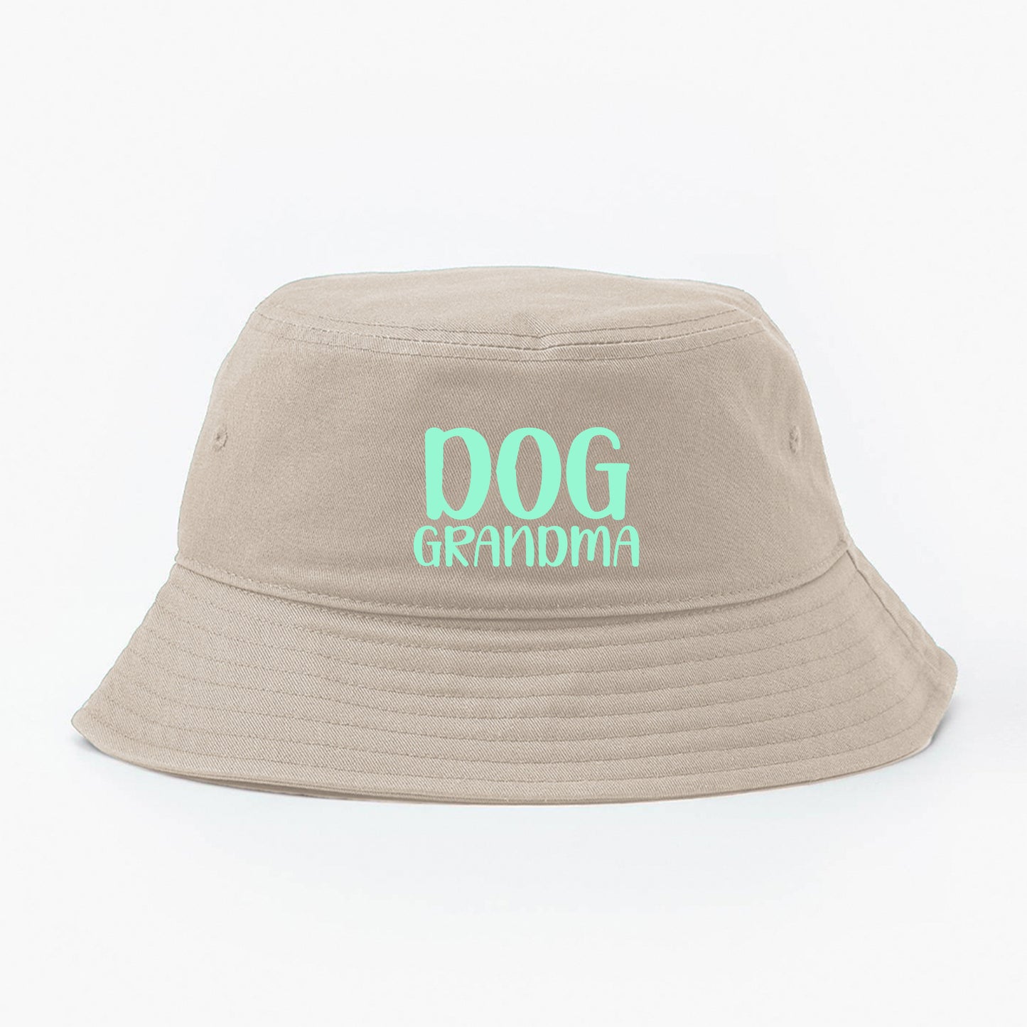 Dog Grandma Light Green Bucket Hat